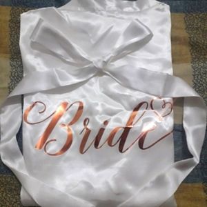 New bridal robe